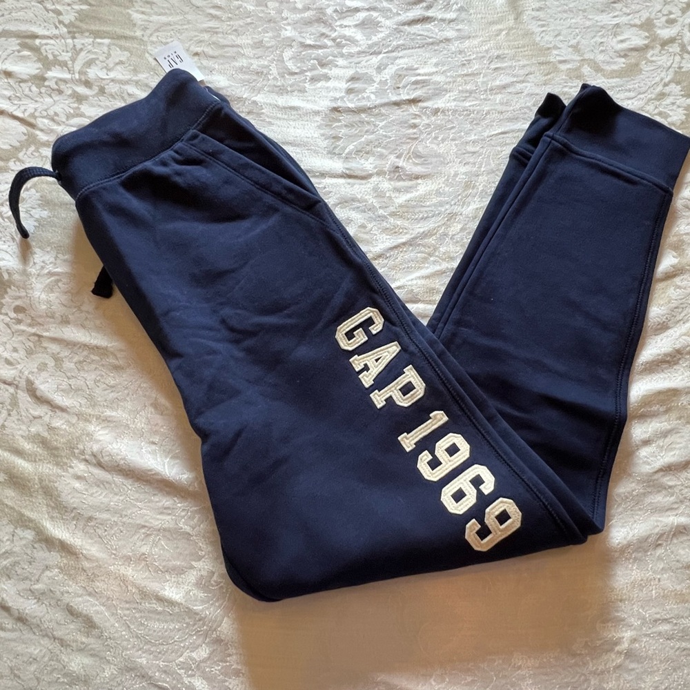 Gap Fleece  NEW NWT joggers Navy Blue Boys Youth